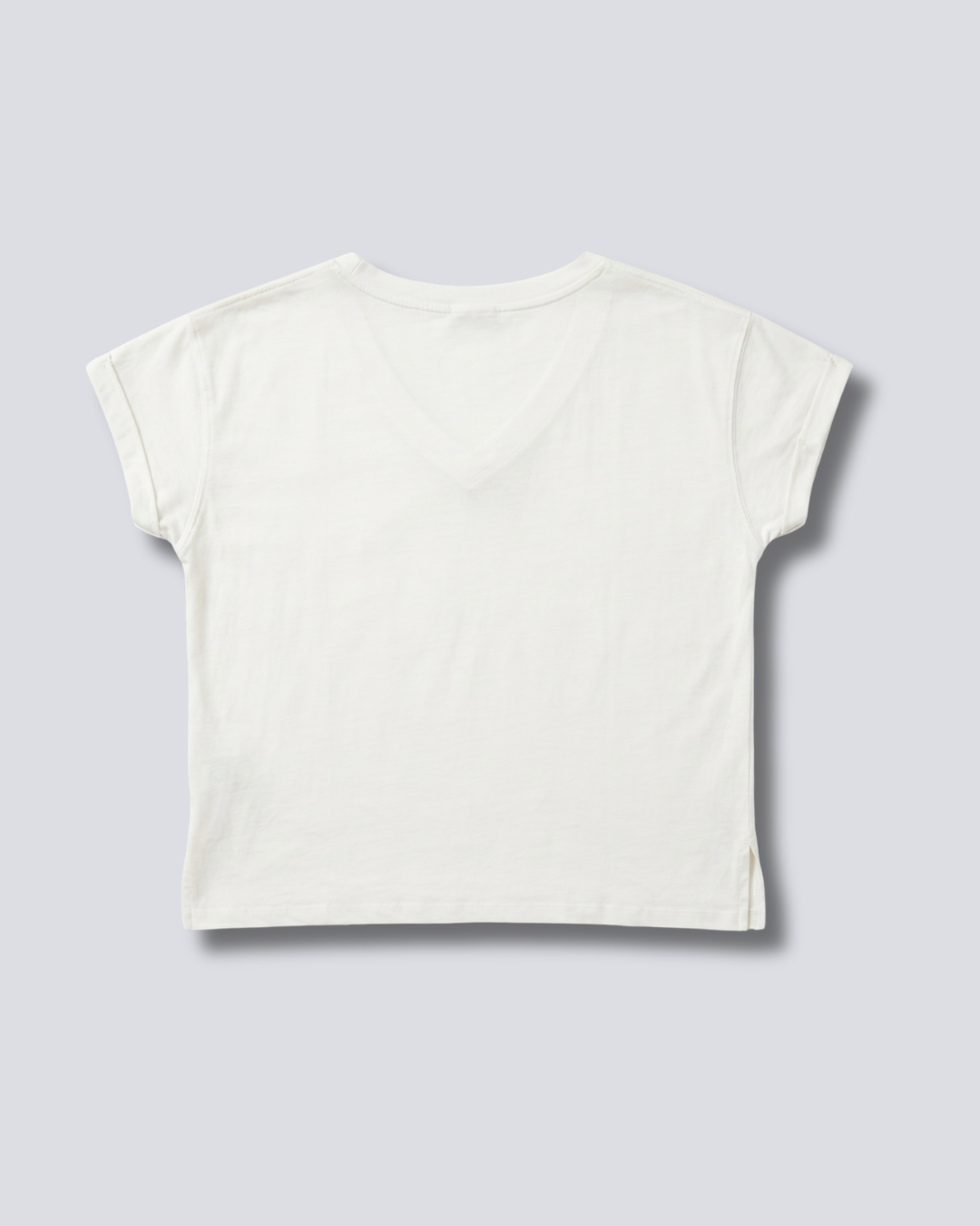 T-SHIRT CROP SCOLLO A V