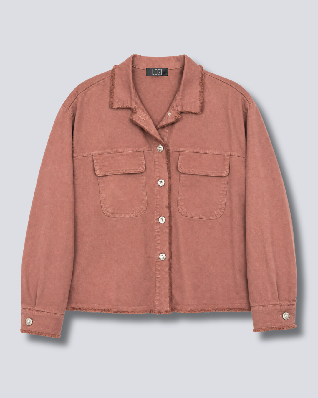 GIUBBINO DENIM E FELPA FRANGE