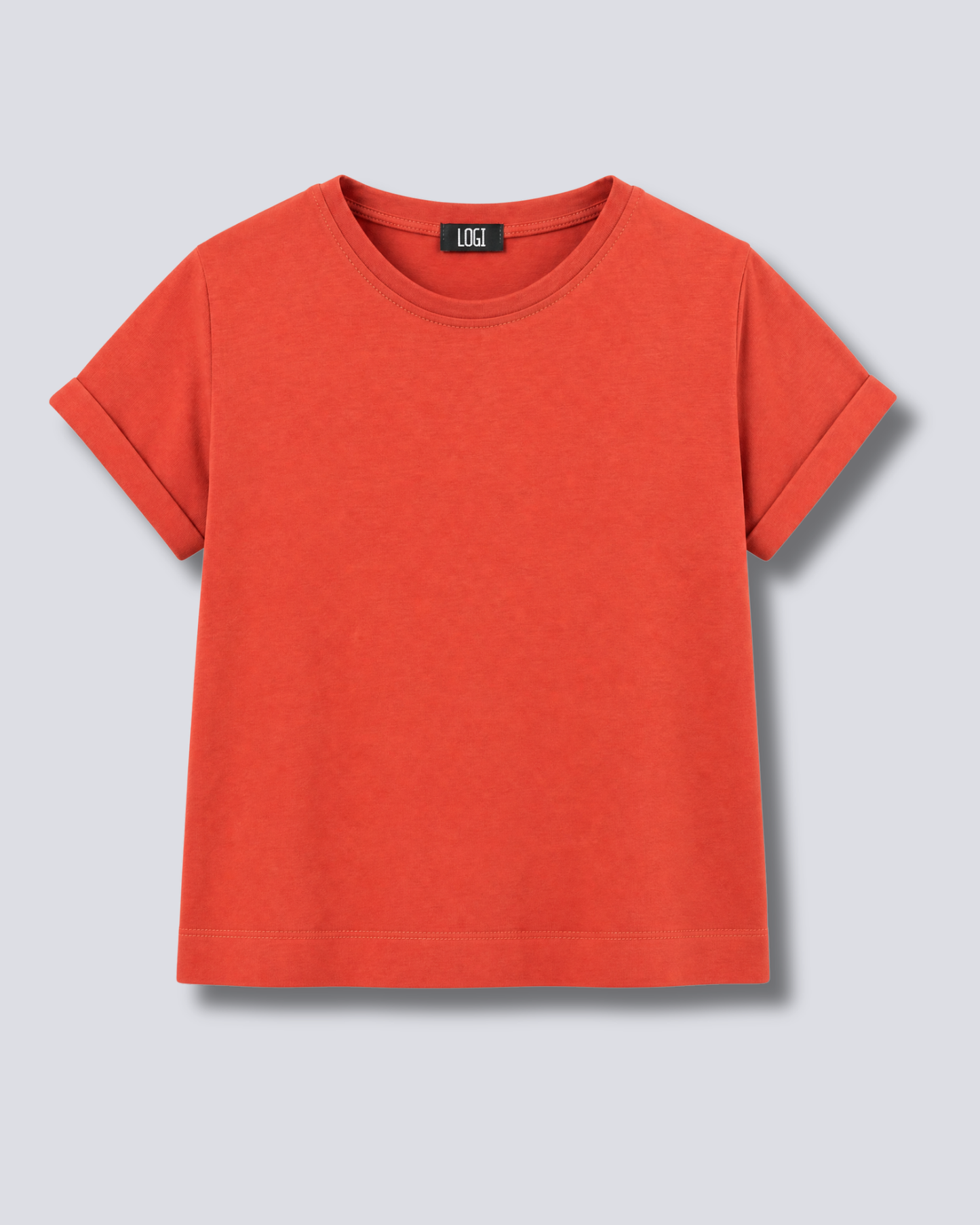 T-SHIRT CROP FONDO ALTO M. CORTA