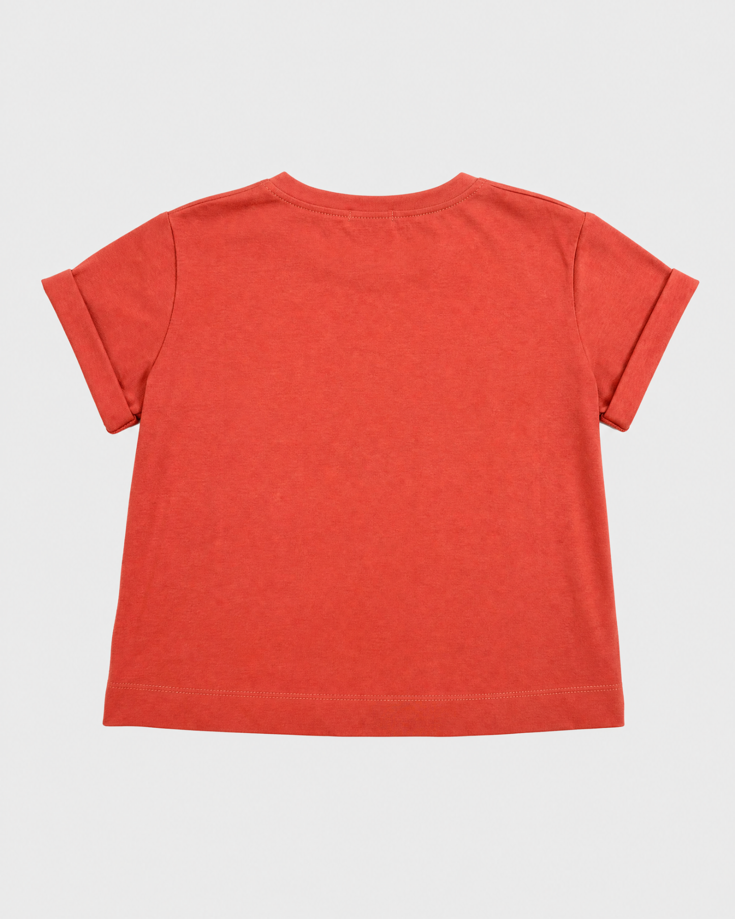 T-SHIRT CROP FONDO ALTO M. CORTA