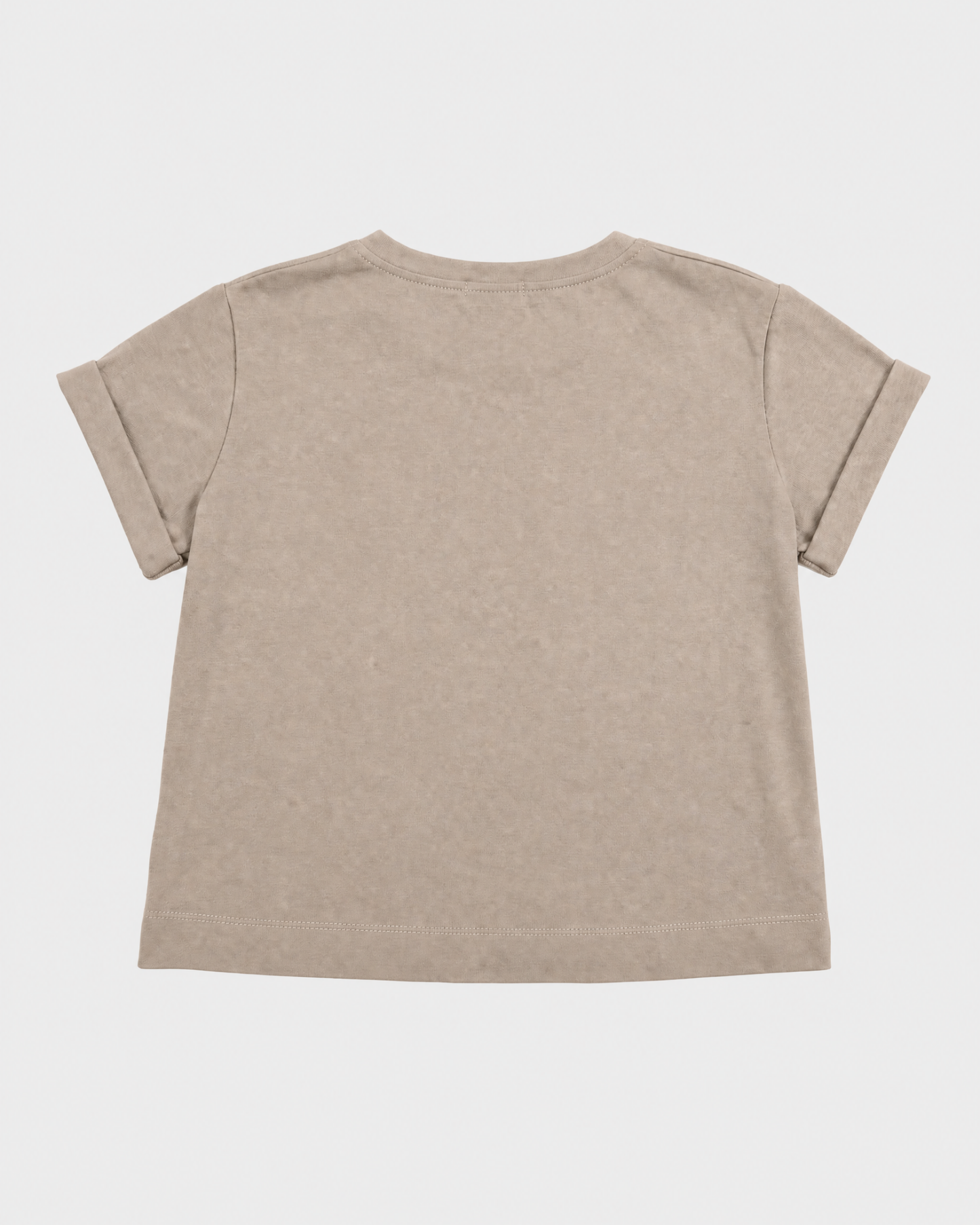 T-SHIRT CROP FONDO ALTO M. CORTA