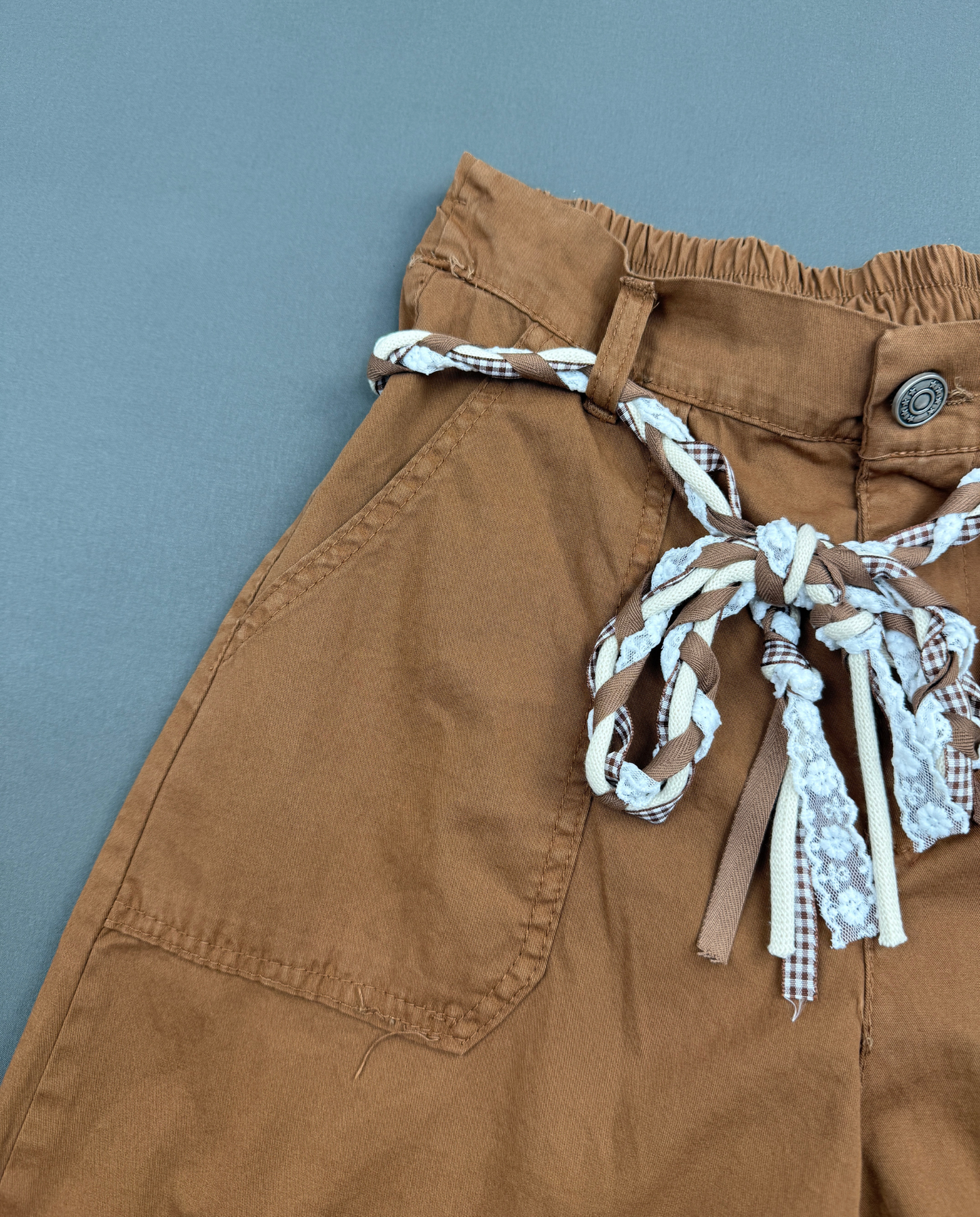 SHORTS ELASTICO CINTA TASCA LAVORO