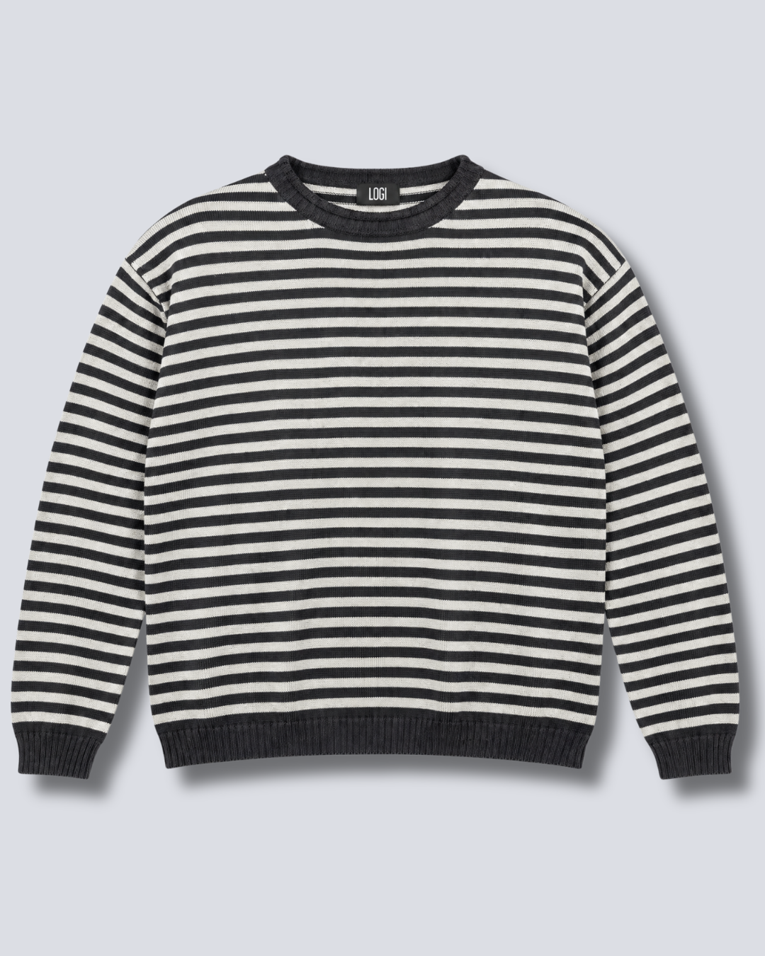 MAGLIA GIROCOLLO A RIGHE M. LUNGA