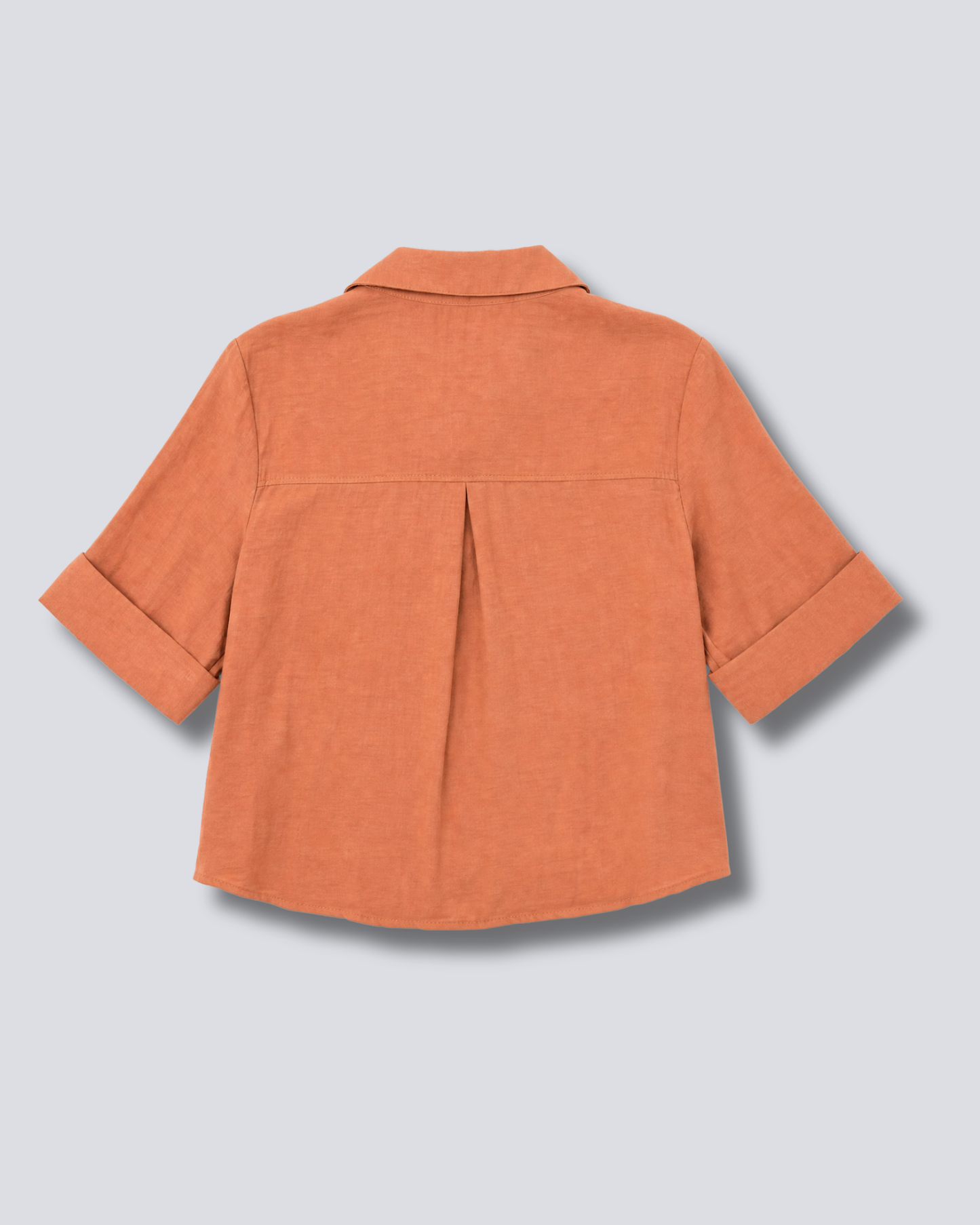 CAMICIA CROP TASCHE FINTE