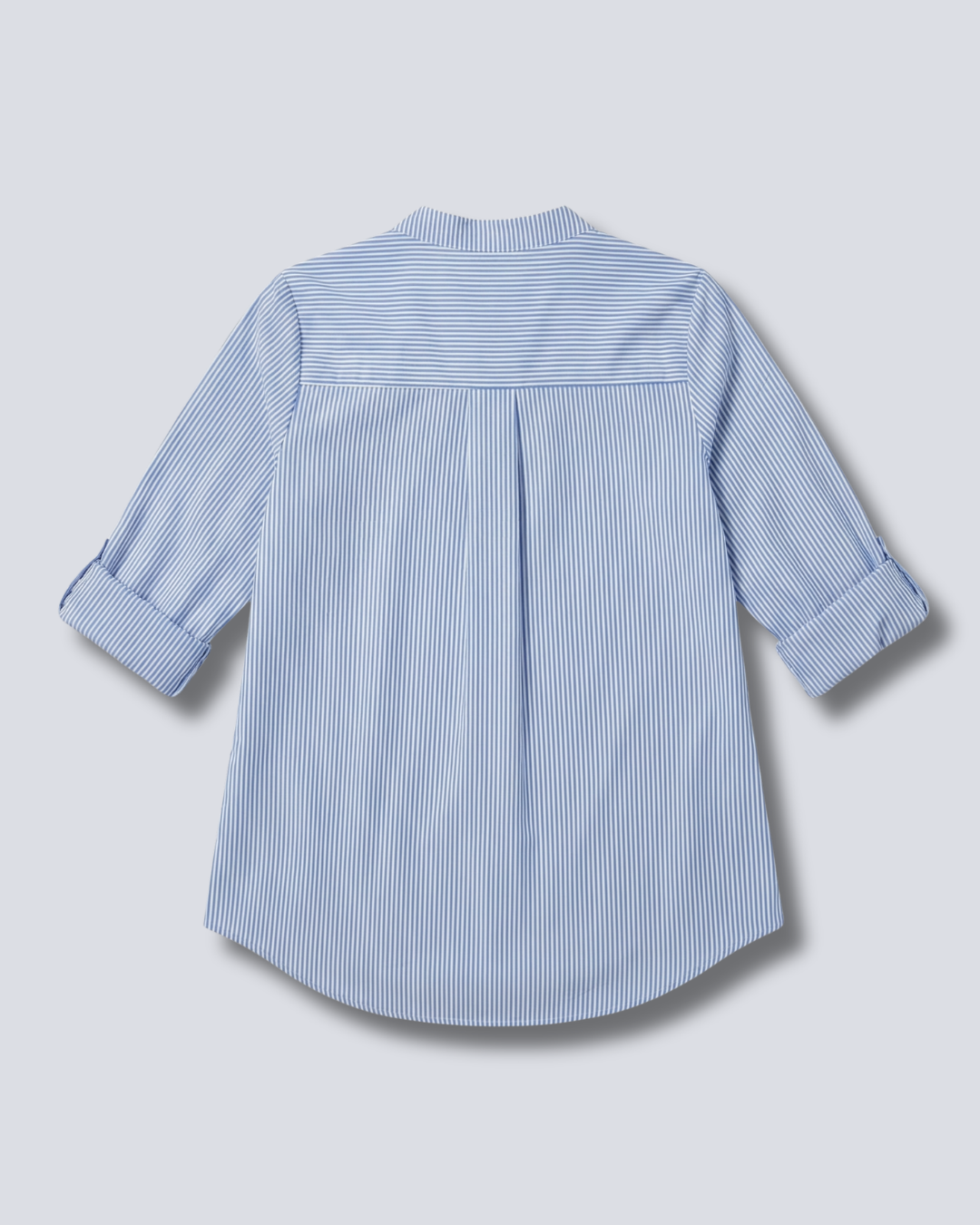 CAMICIA COLLO COREANA A RIGHE