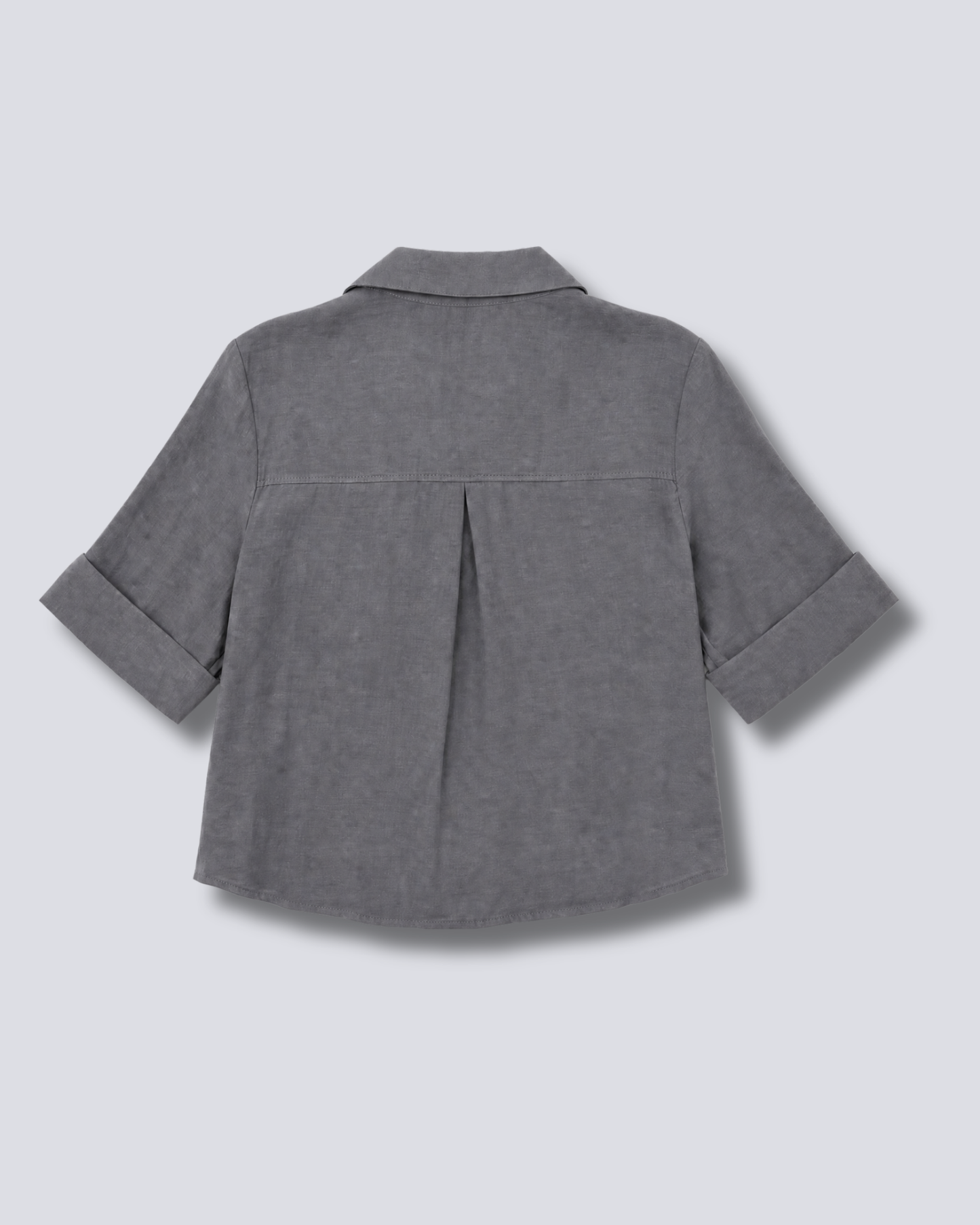 CAMICIA CROP TASCHE FINTE