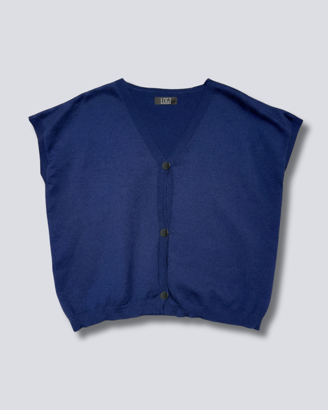 GILET SMANICATO TRE BOTTONI