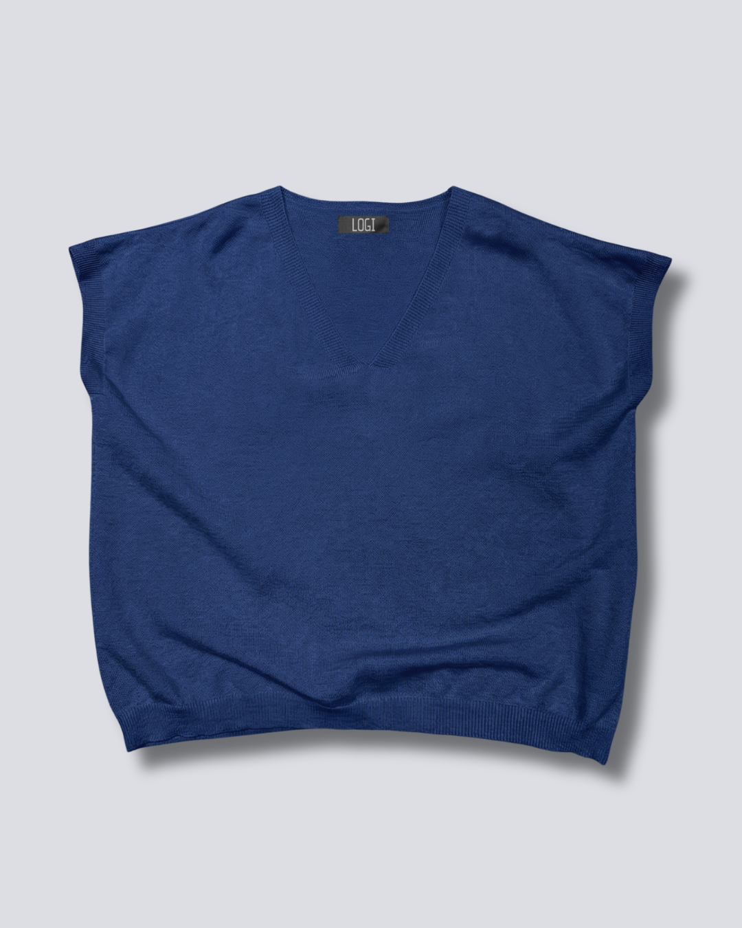 MAGLIA SMANICATA SCOLLO A V