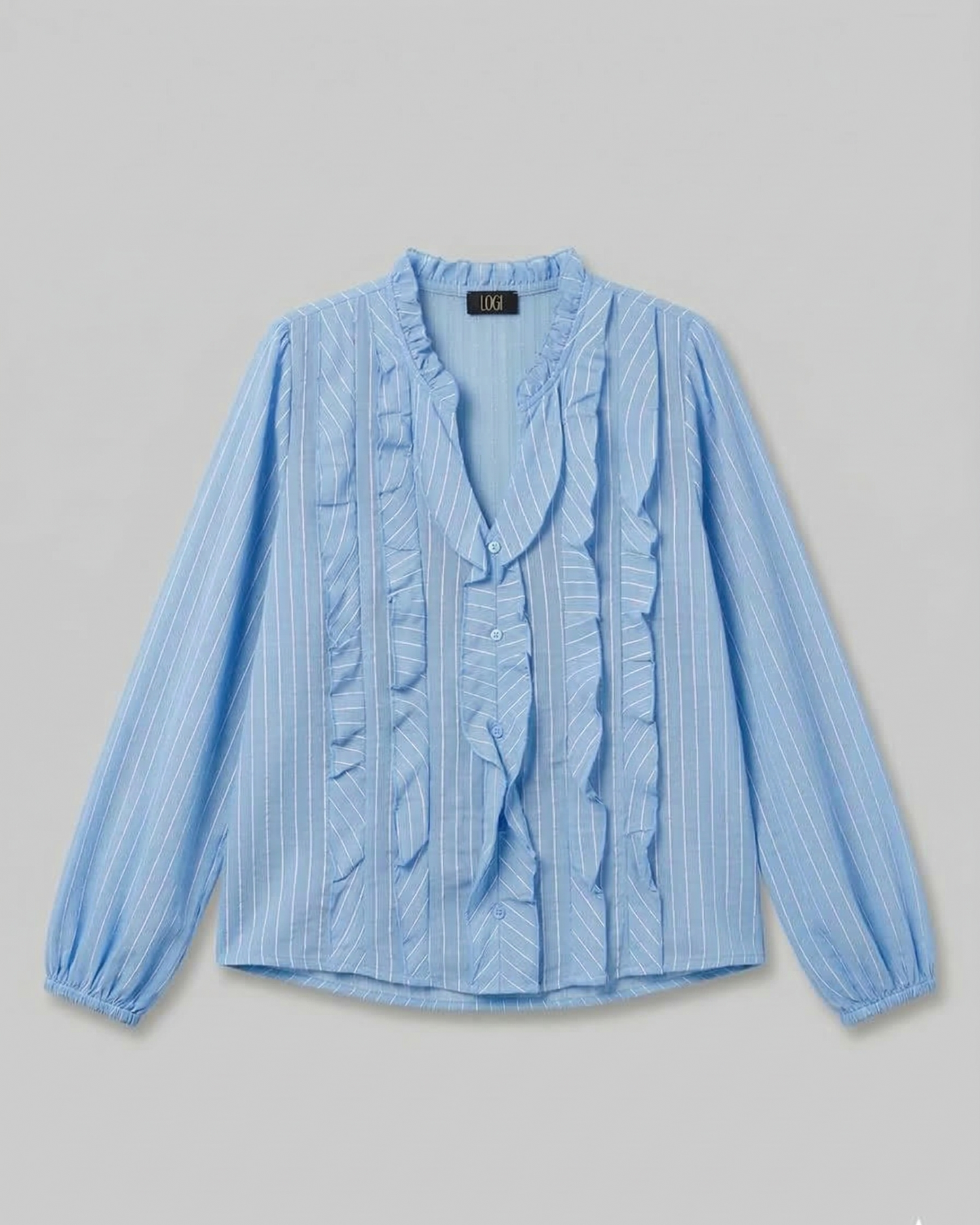 CAMICIA ROUCHES SCOLLO A V