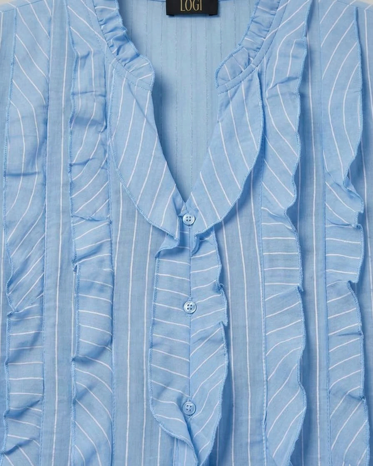 CAMICIA ROUCHES SCOLLO A V