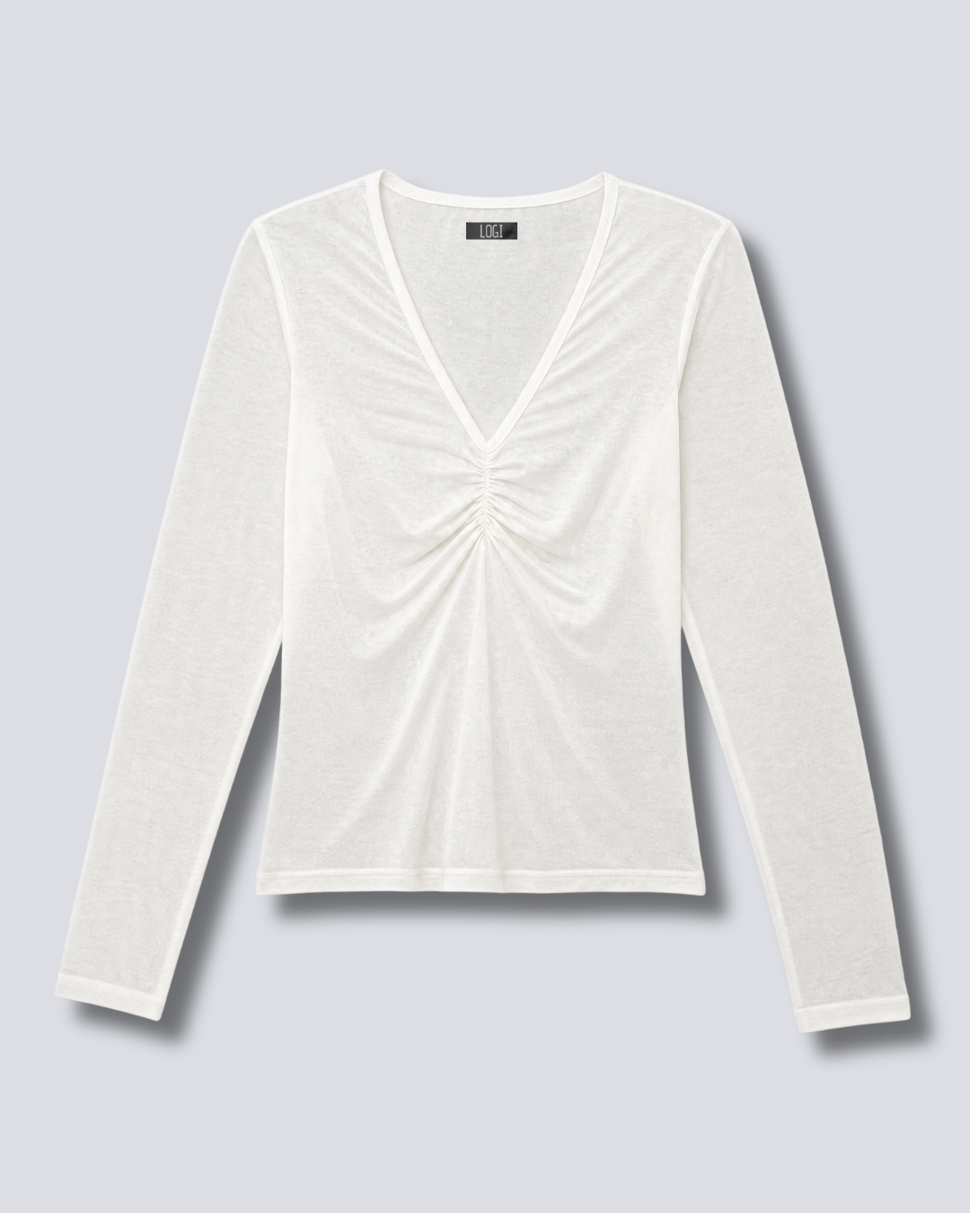 T-SHIRT IN CASHMERE ARRICCIATURA