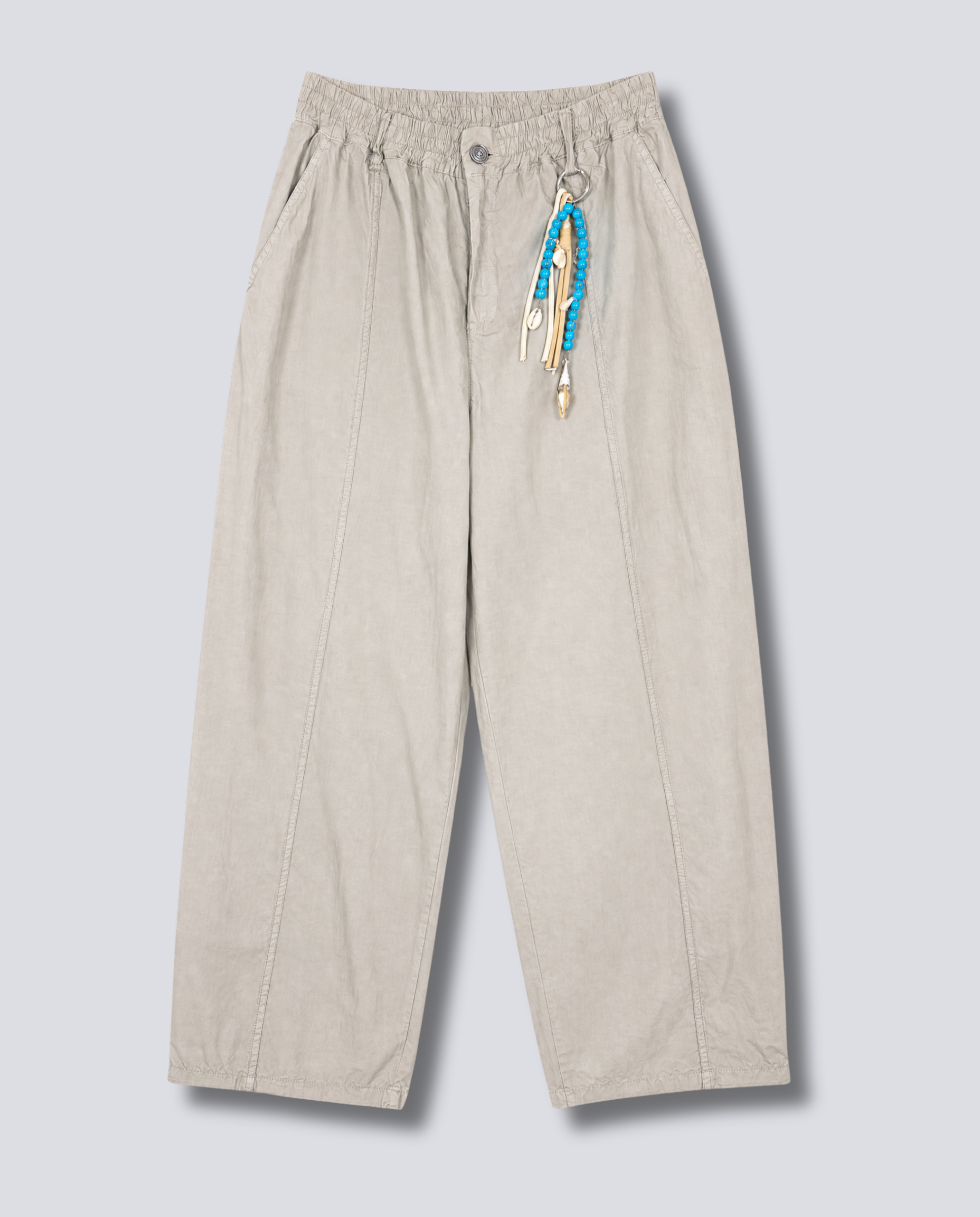 PANTALONE IN TELA DI COTONE ELASTICO