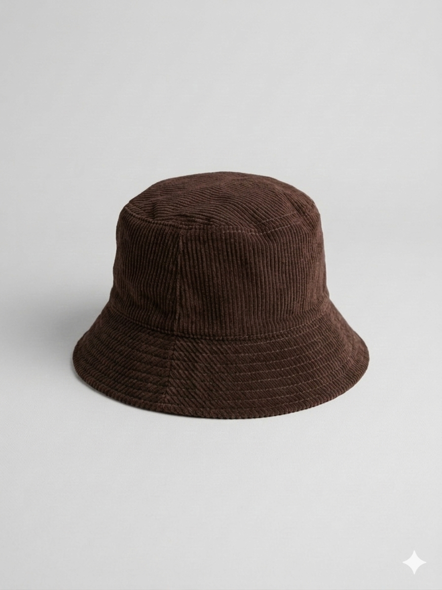 CAPPELLO BUCKET IN VELLUTO A COSTE
