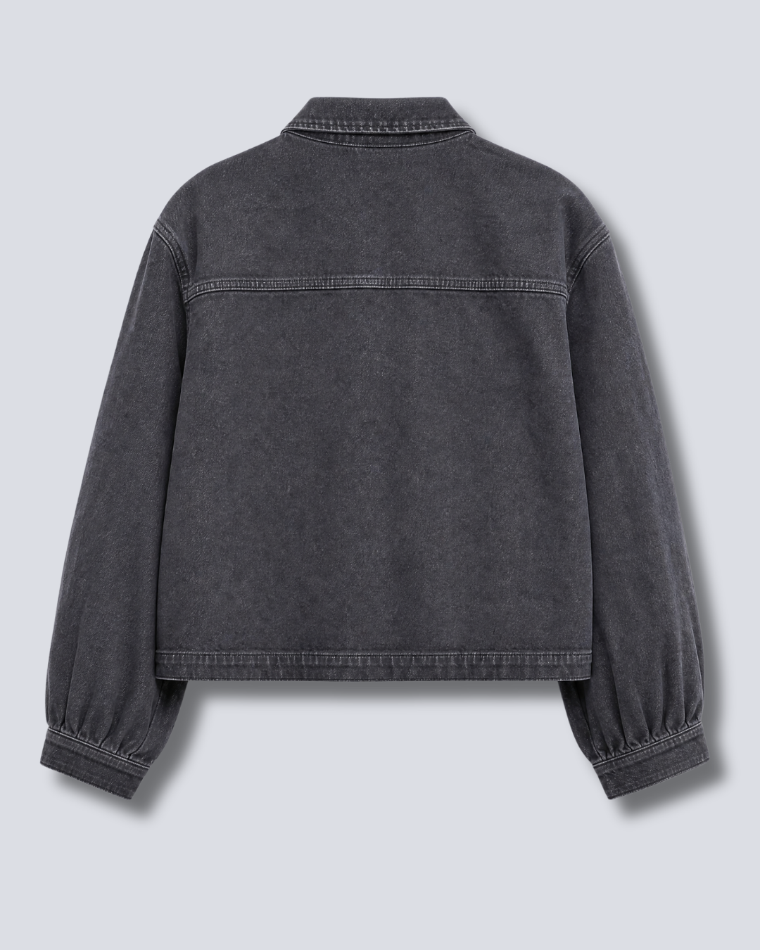 GIUBBINO CROP OVERSIZE IN DENIM