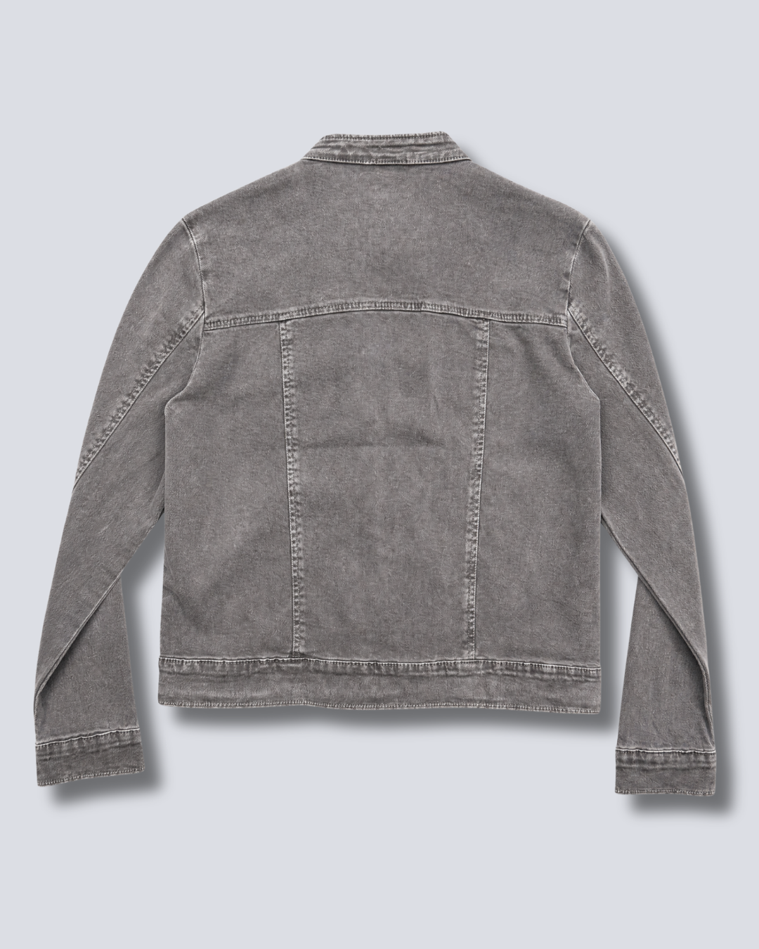 GIUBBINO IN DENIM COLLO BIKER
