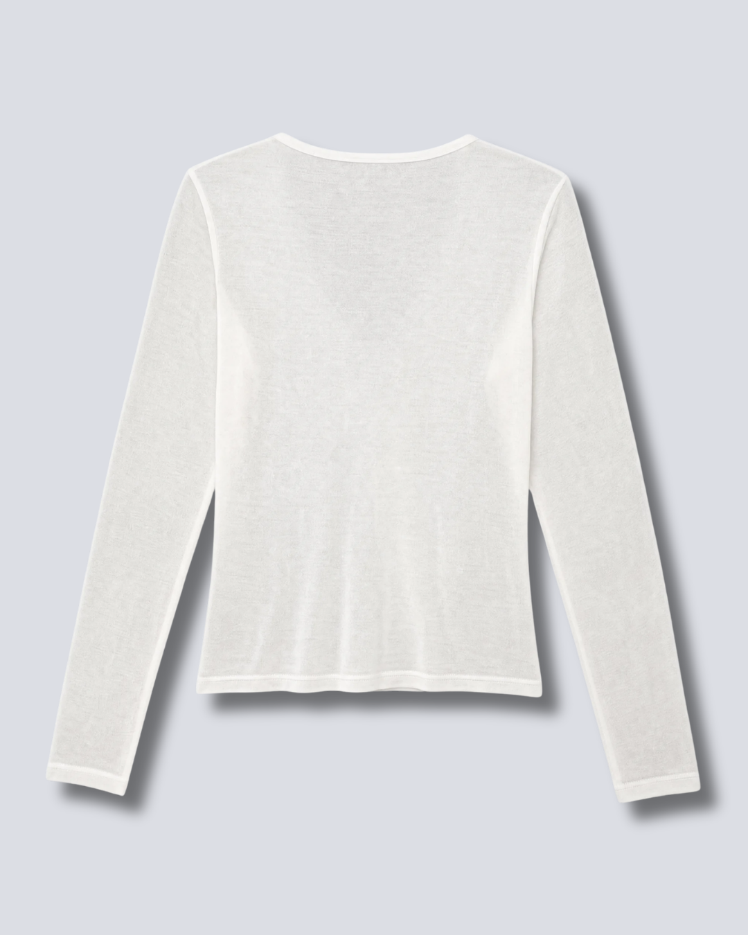 T-SHIRT IN CASHMERE ARRICCIATURA