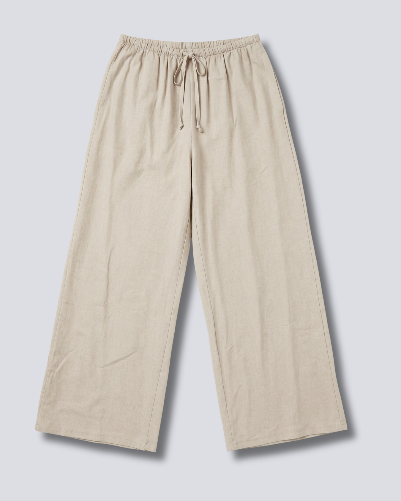 PANTALONE PALAZZO IN LINO VISCOSA