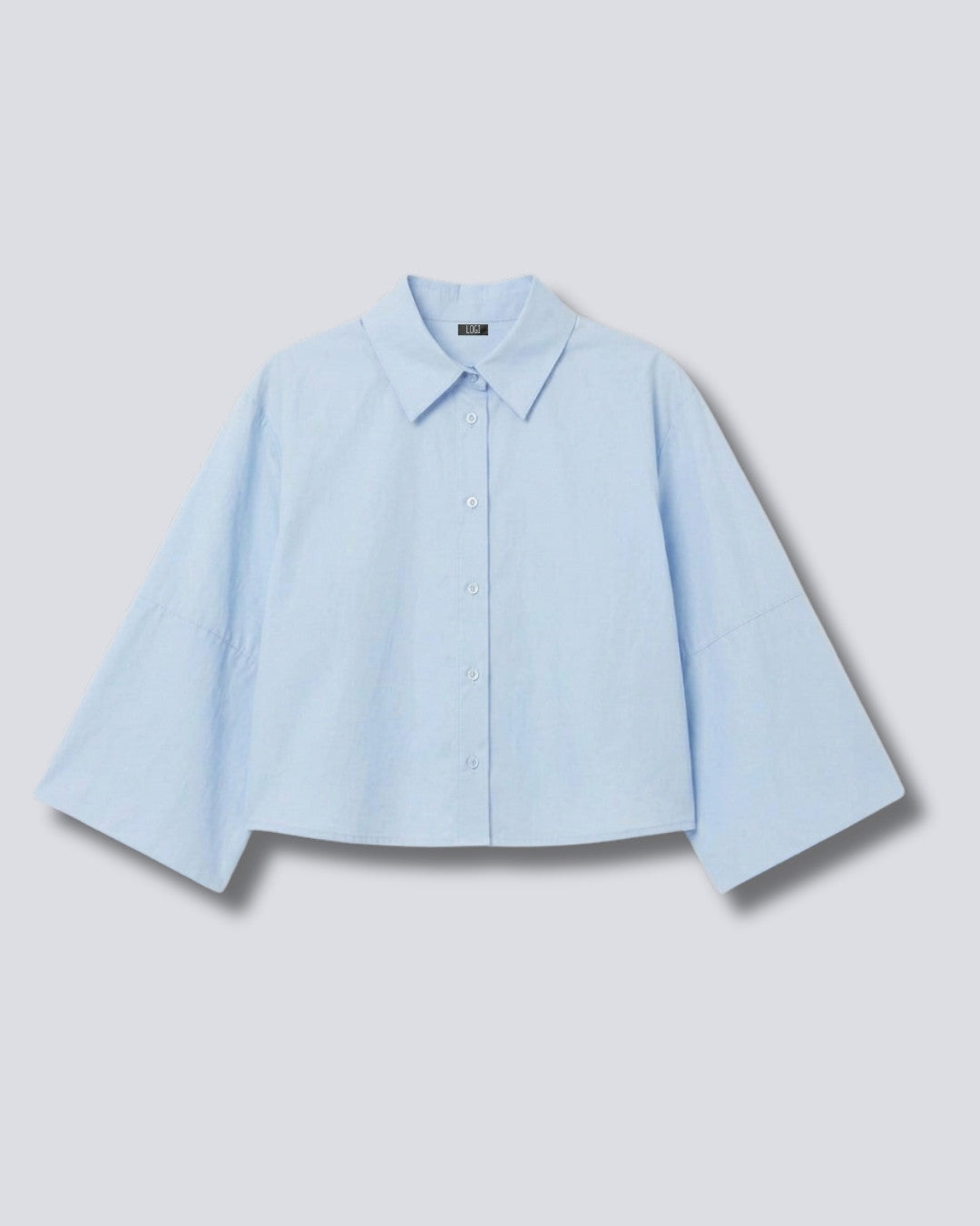 CAMICIA CROP MANICA CAMPANA