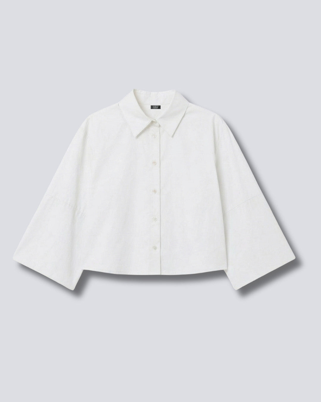 CAMICIA CROP MANICA CAMPANA