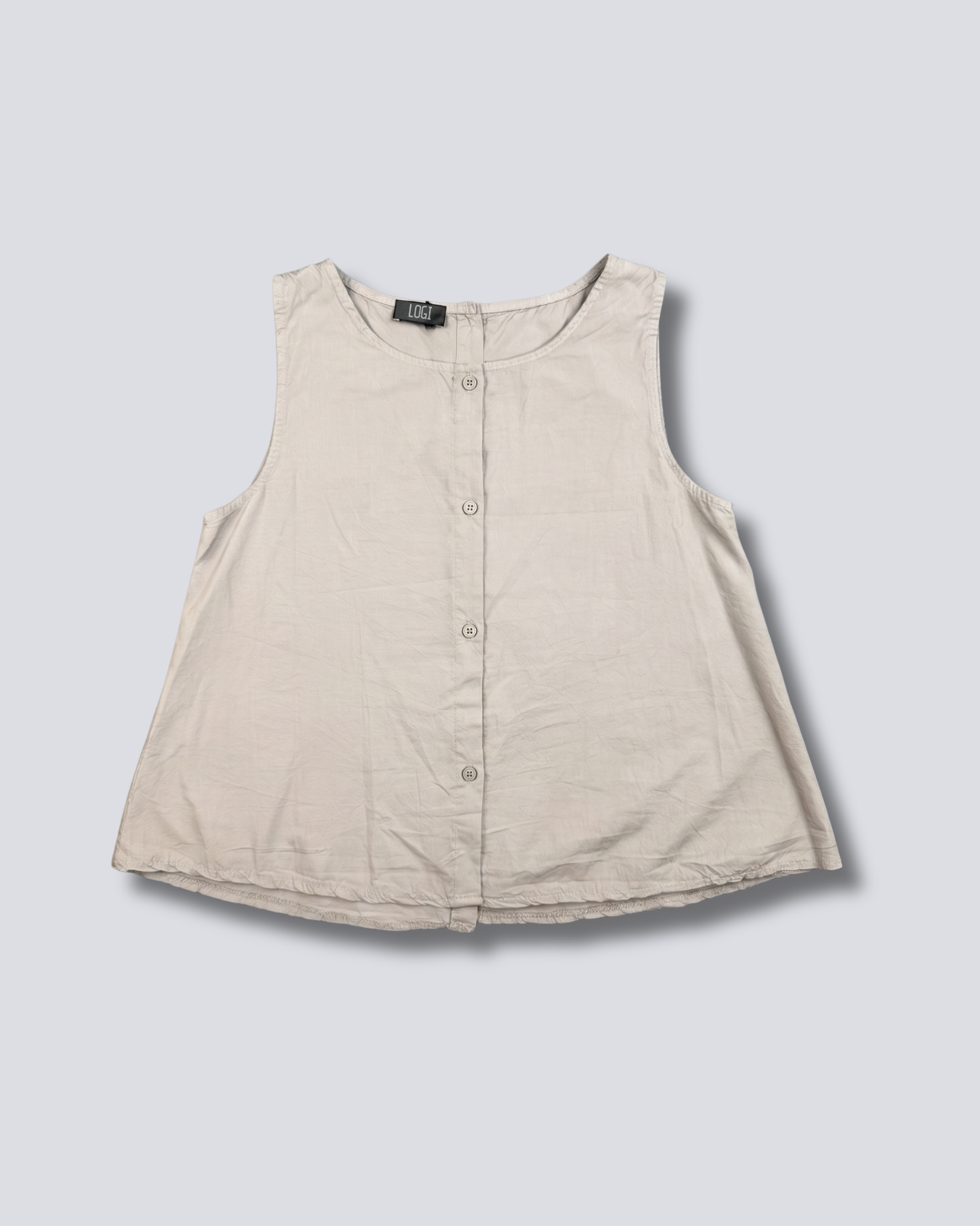 MAGLIA SMANICATA BOTTONI DIETRO