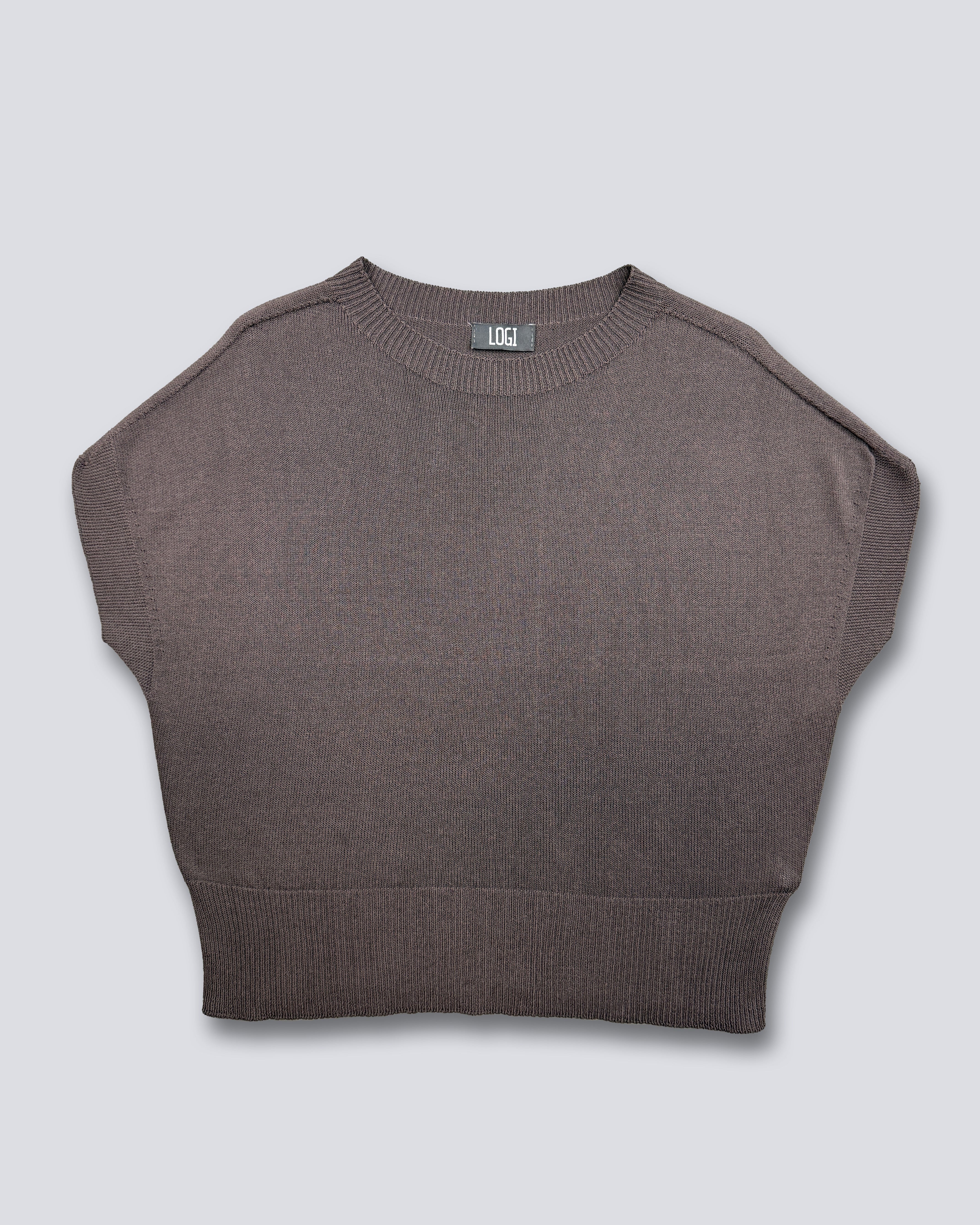 MAGLIA CROP IN FILO GIROCOLLO