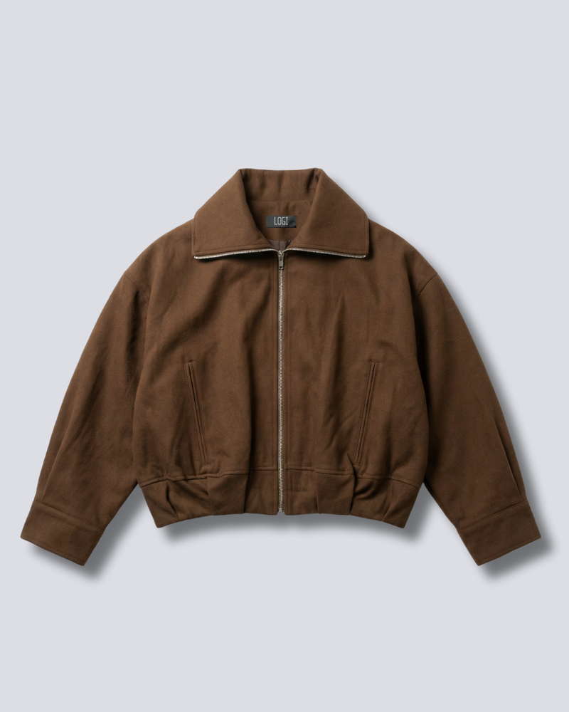 BOMBER IN CANVAS CROP