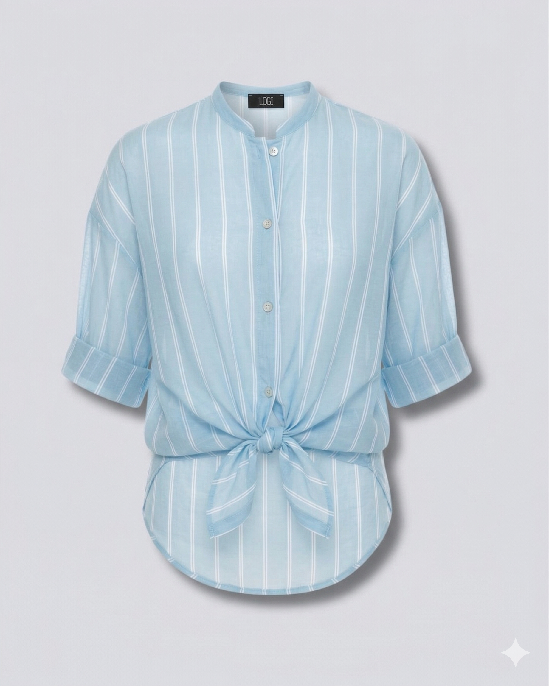 CAMICIA FIOCCO FANTASIA RIGHE