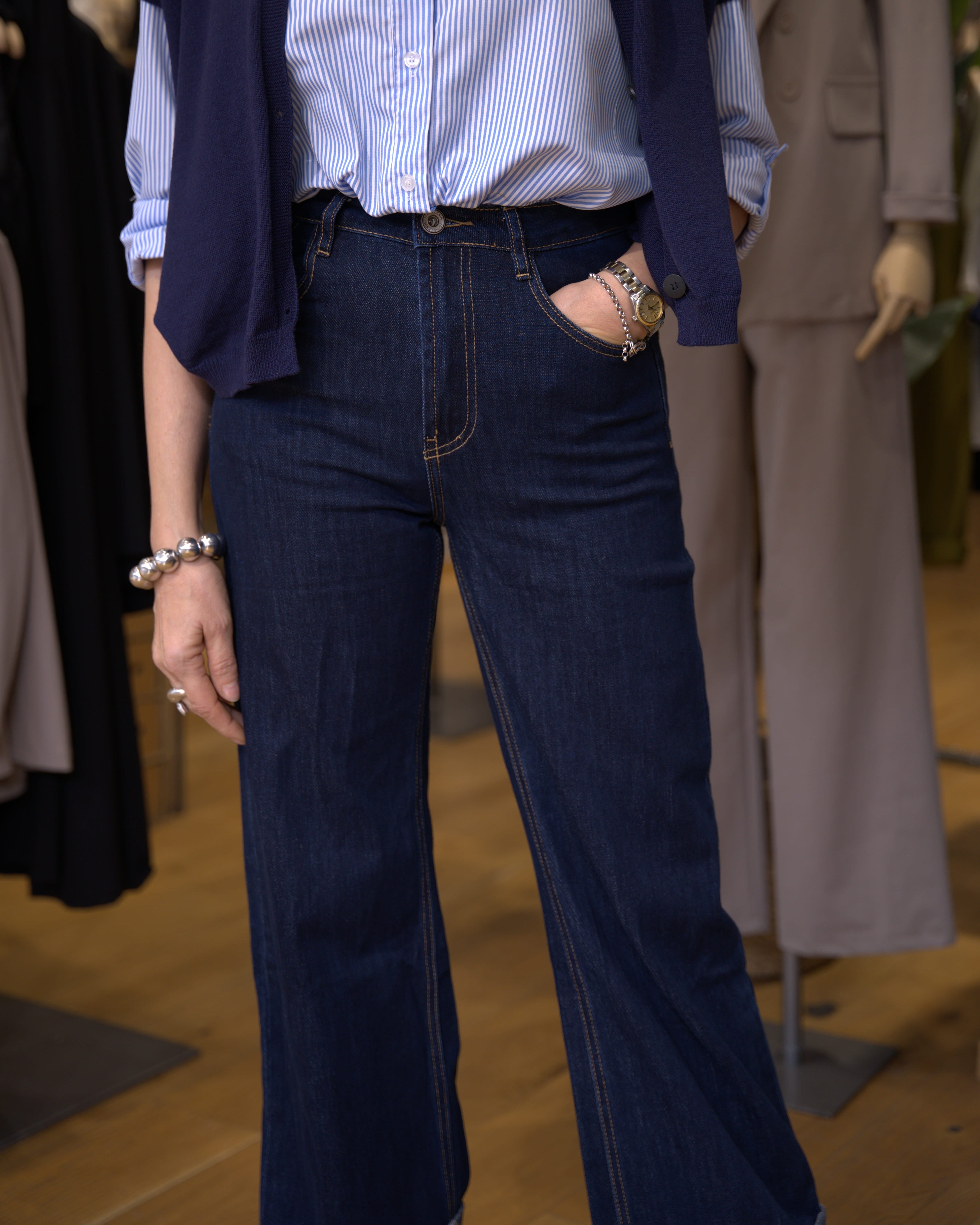 JEANS CROP RISVOLTO