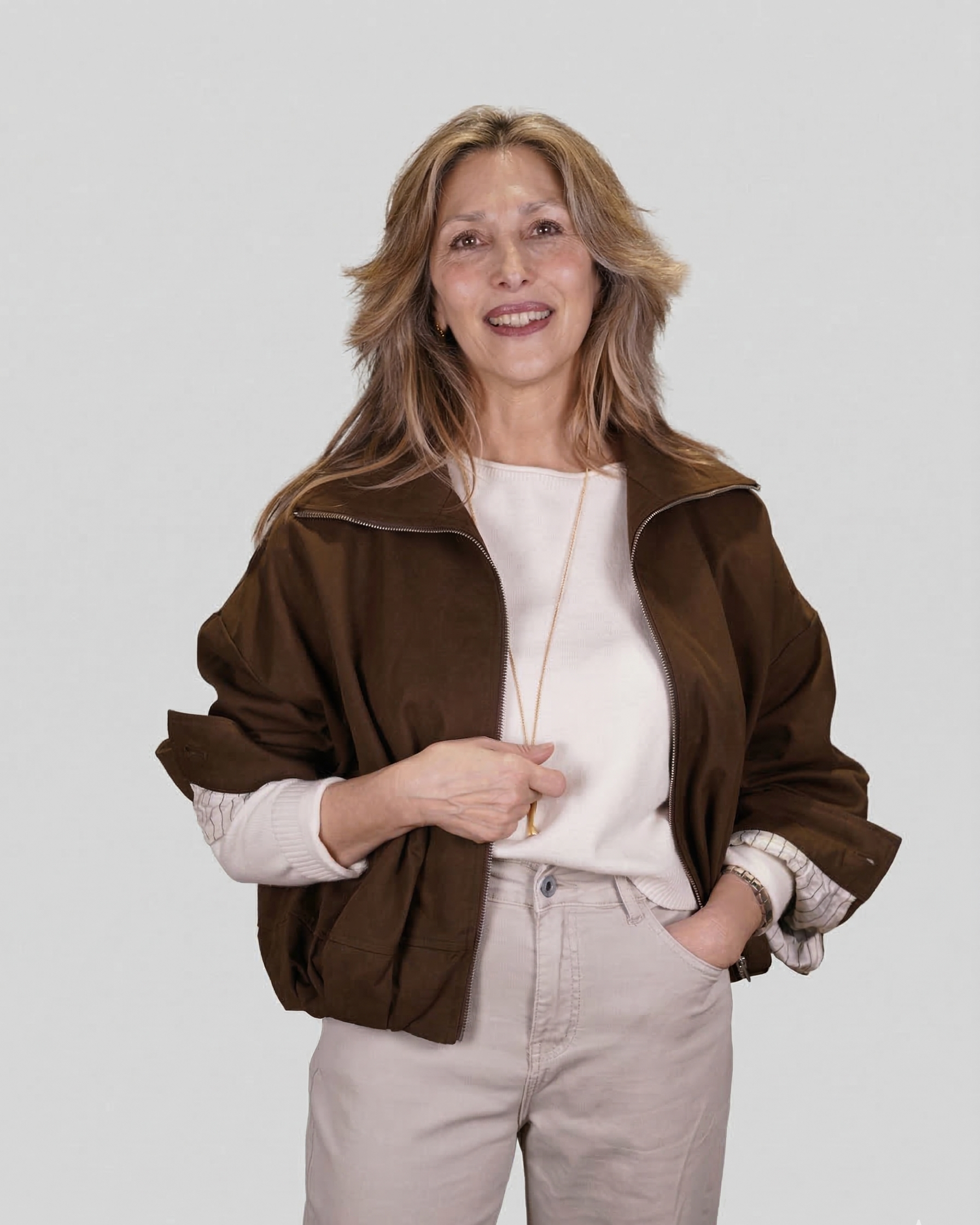 BOMBER IN CANVAS CROP