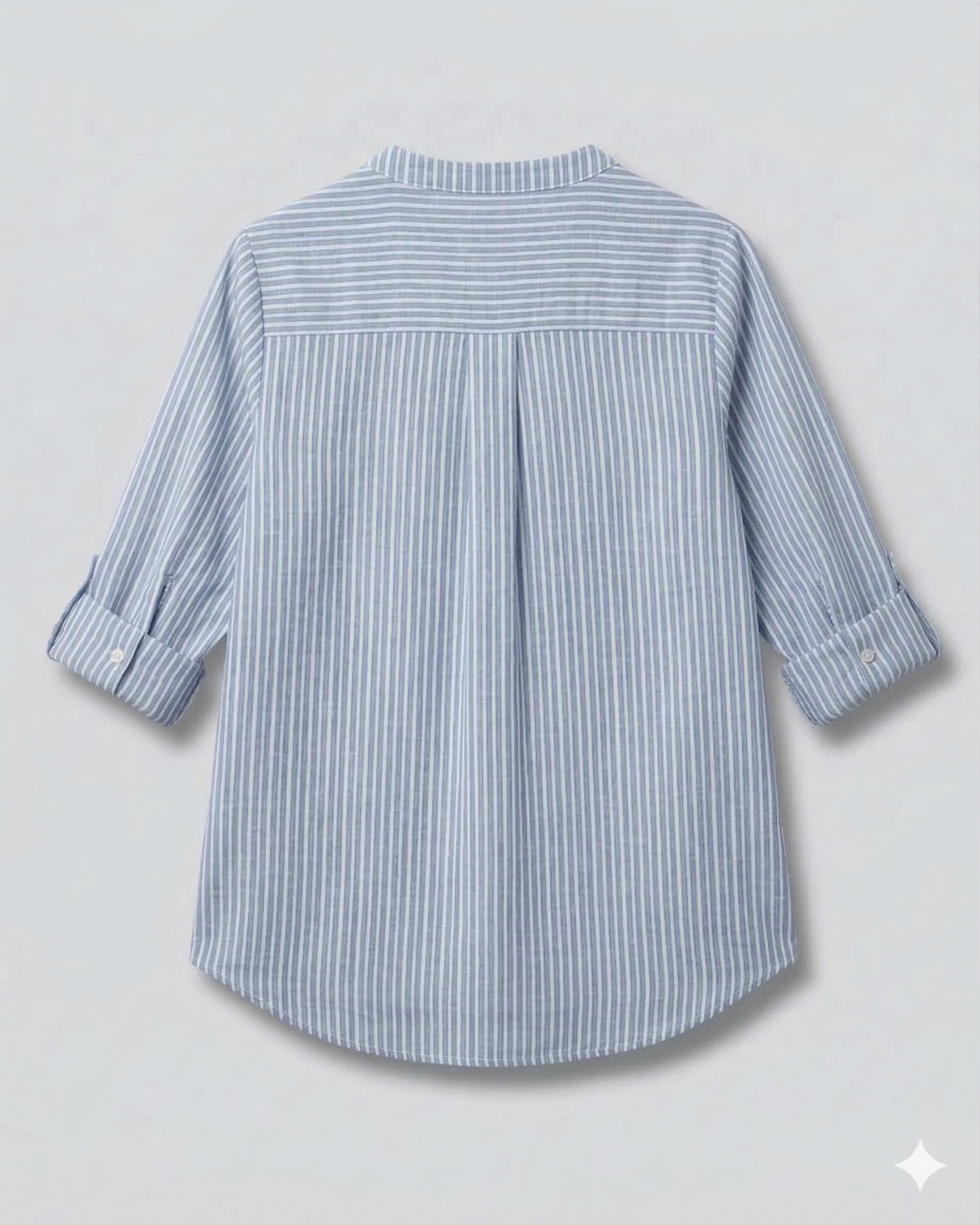 CAMICIA COLLO COREANA SCOLLO A V