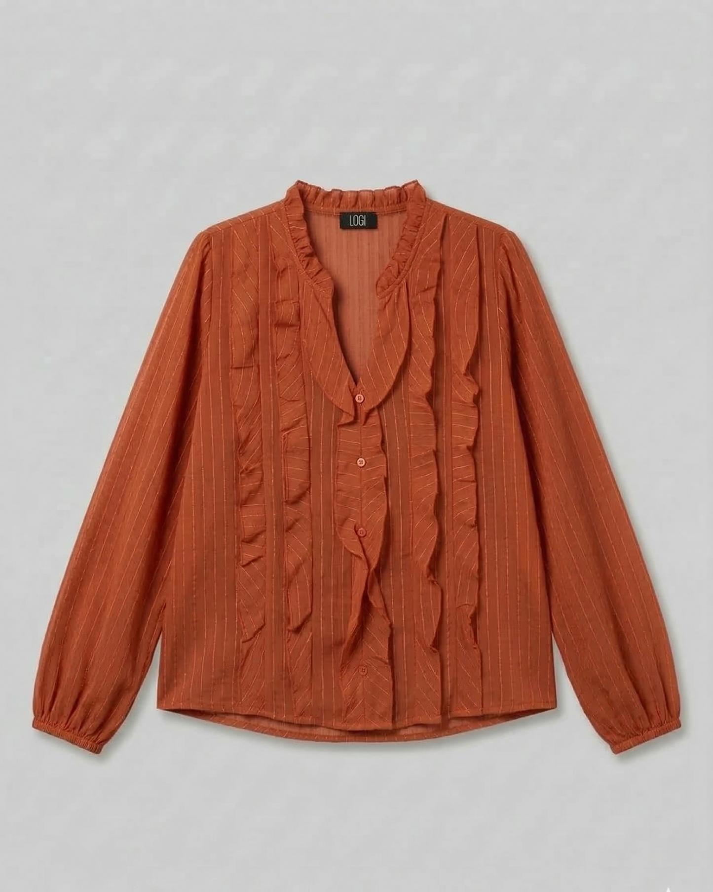 CAMICIA ROUCHES FANT. GESSATA