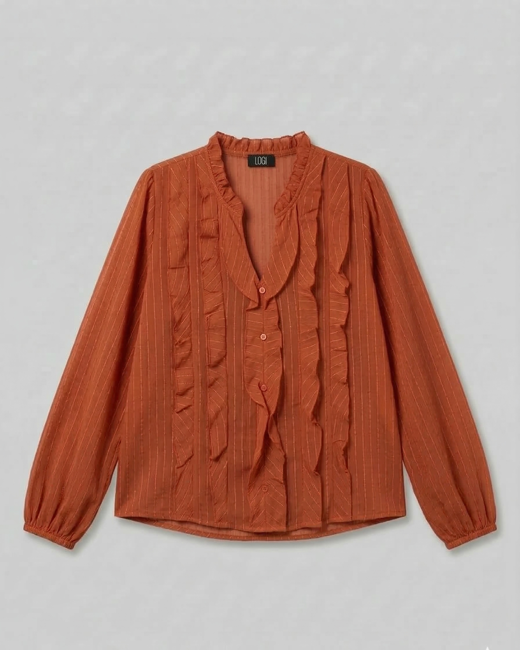 CAMICIA ROUCHES FANT. GESSATA