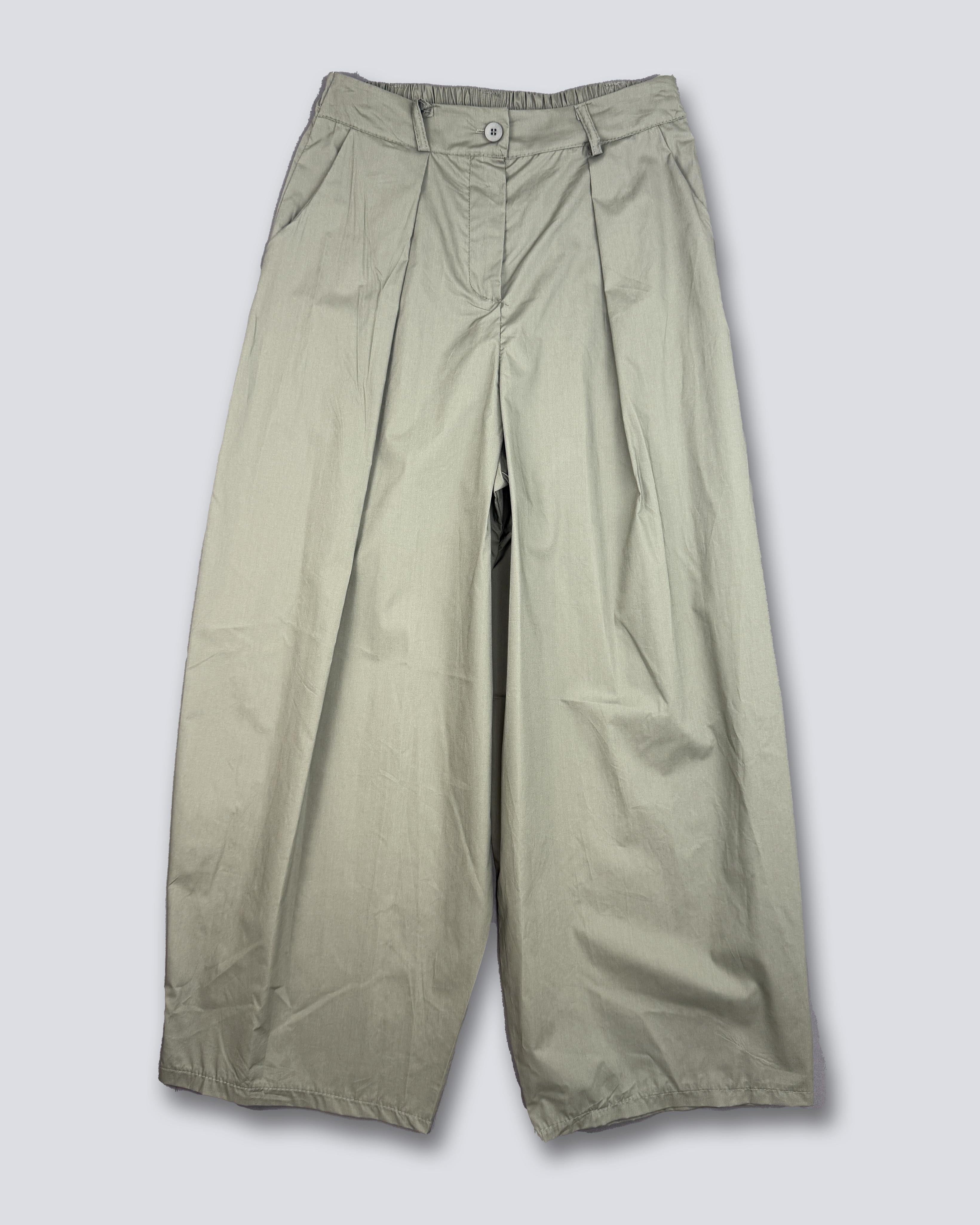 PANTALONE PALAZZO IN TELA ELASTICO