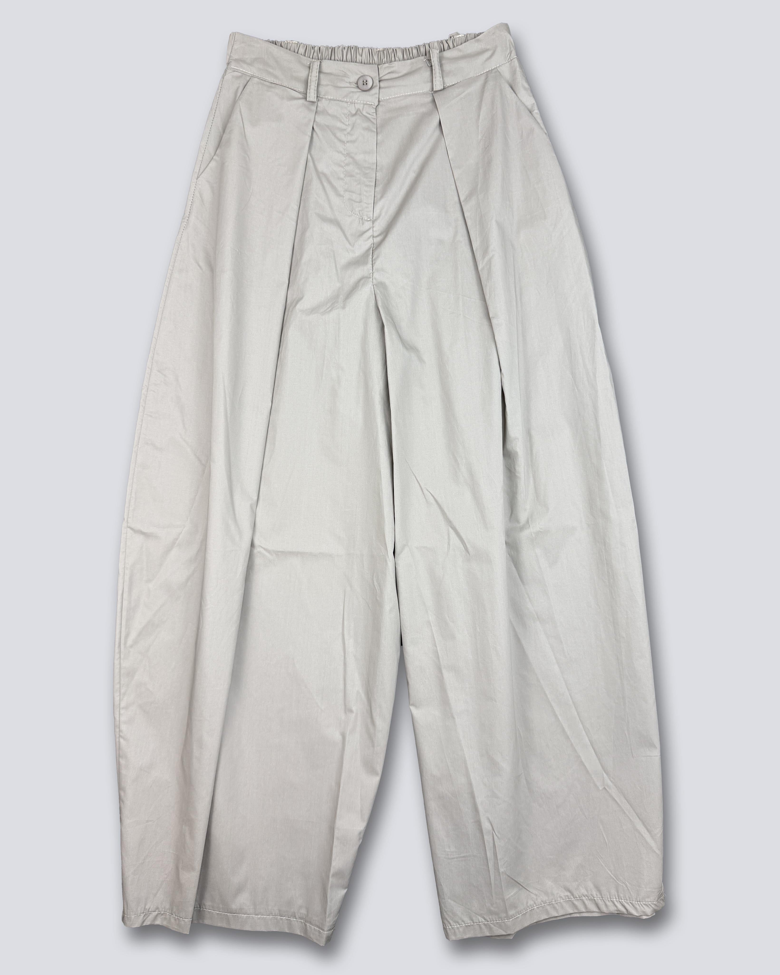 PANTALONE PALAZZO IN TELA ELASTICO
