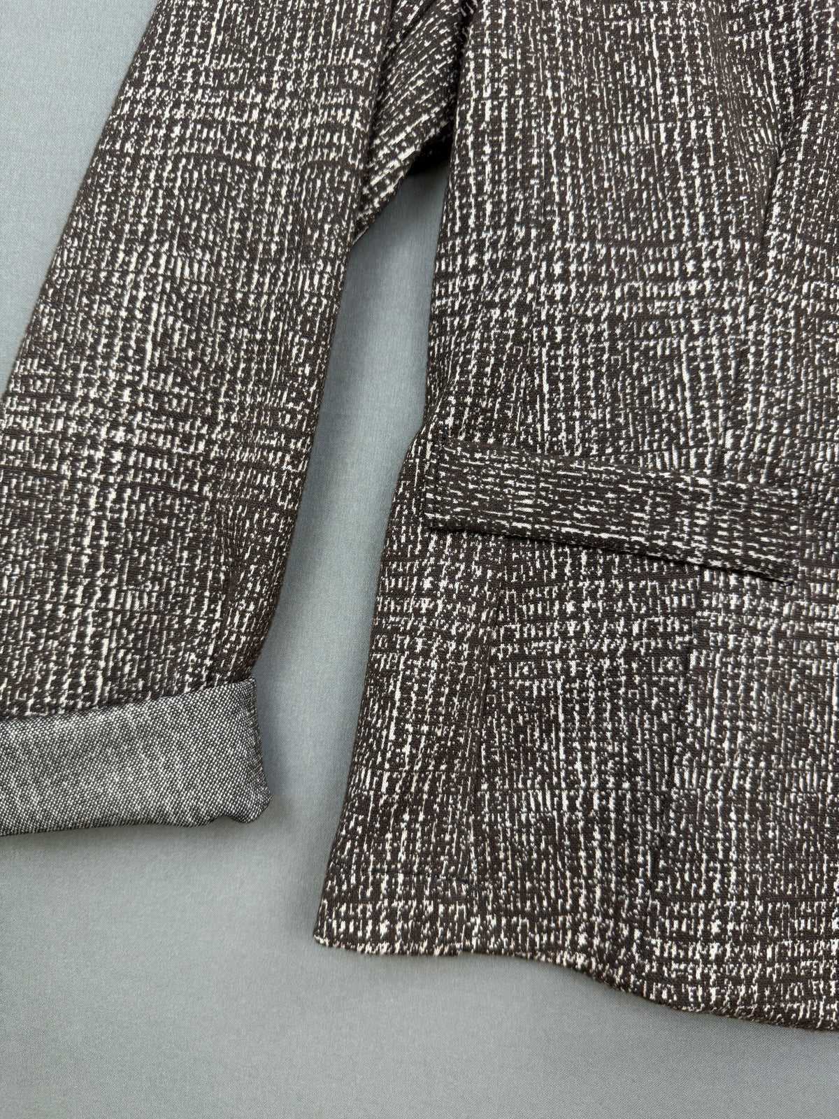 GIACCA SLIM FIT FANTASIA BICOLORE