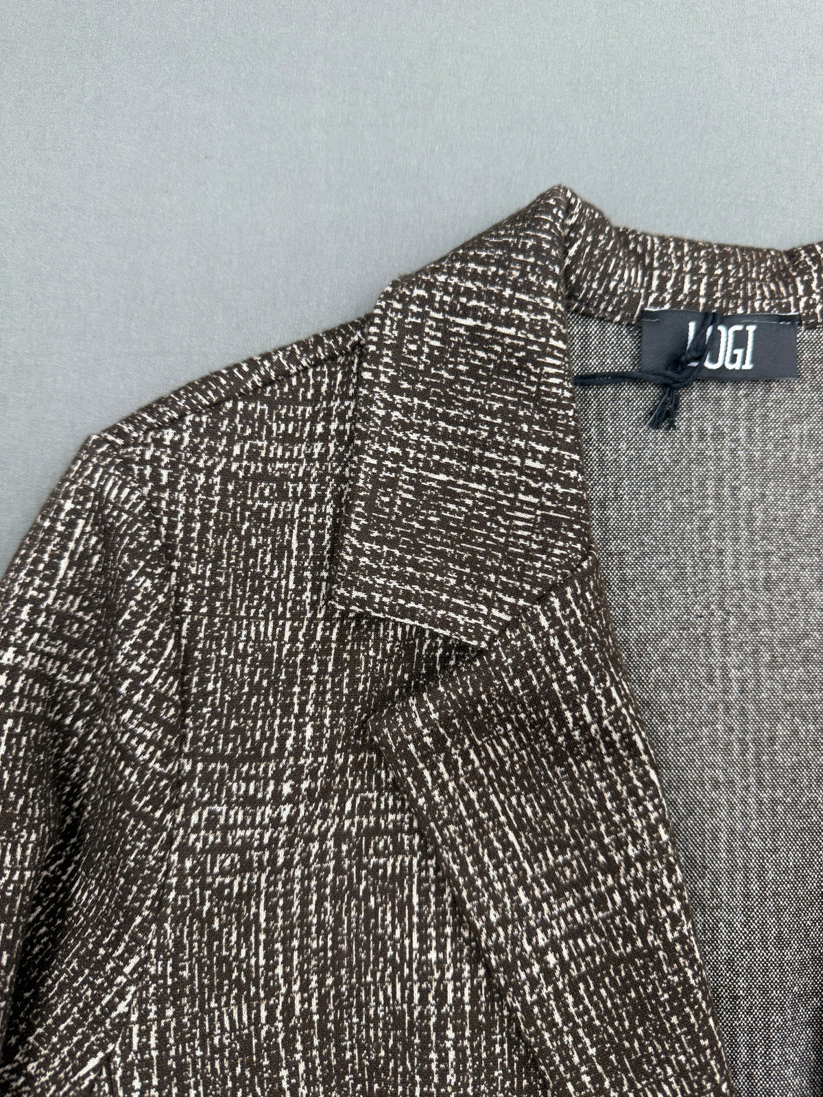 GIACCA SLIM FIT FANTASIA BICOLORE