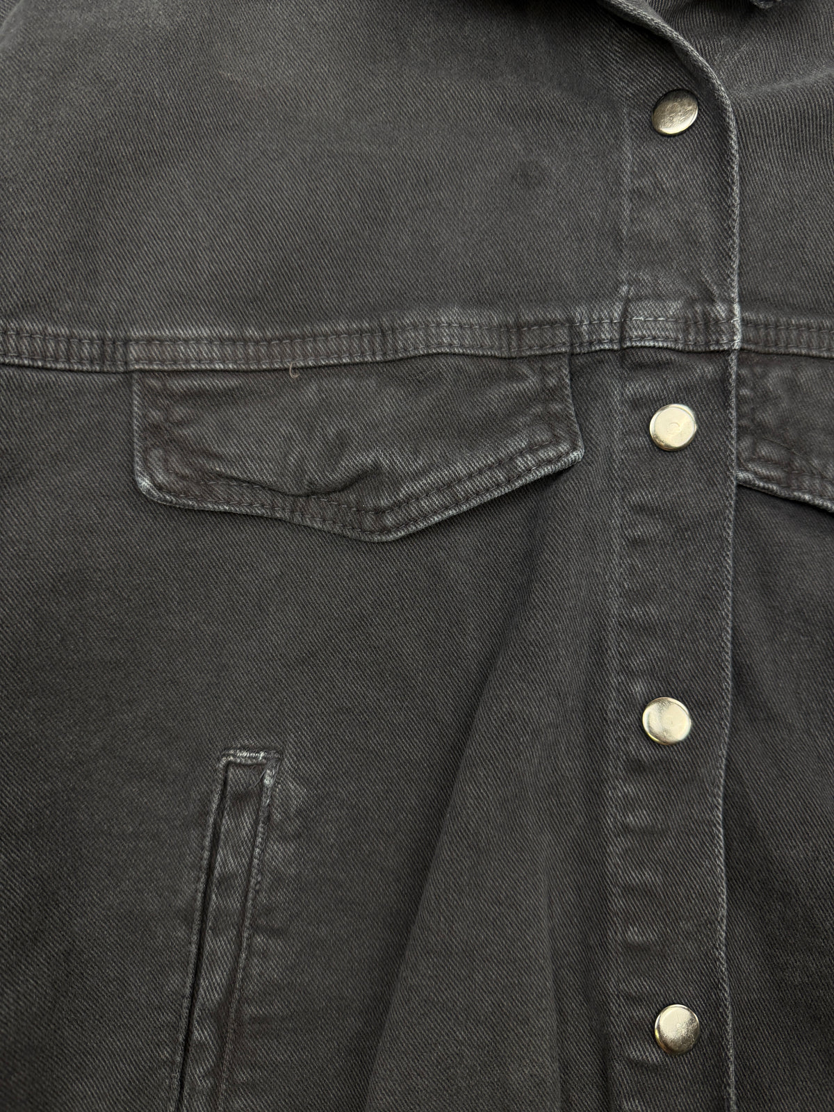 GIUBBINO CROP OVERSIZE IN DENIM