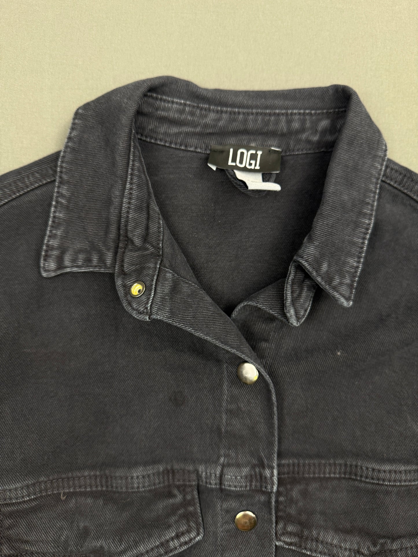 GIUBBINO CROP OVERSIZE IN DENIM