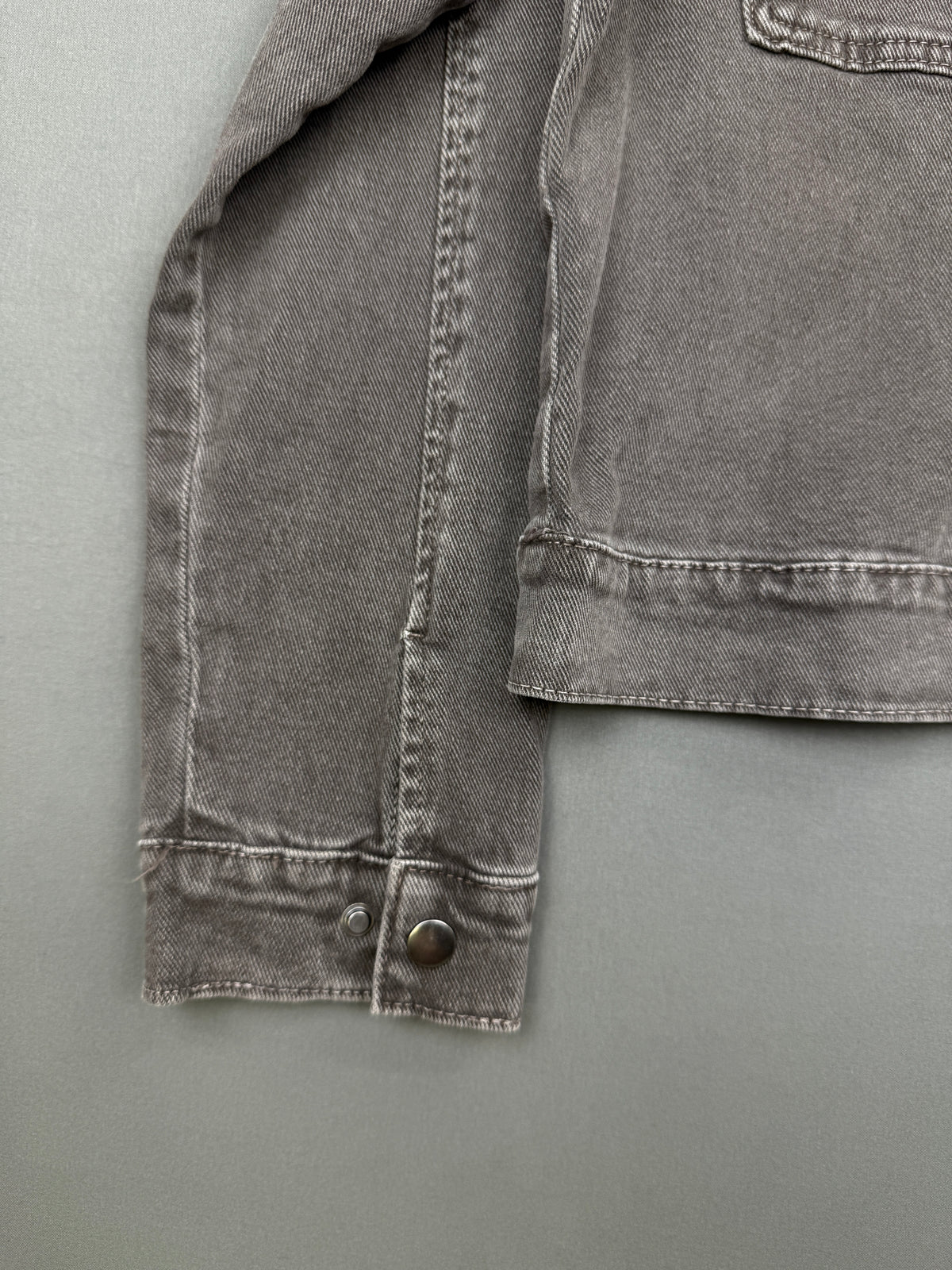 GIUBBINO IN DENIM COLLO BIKER