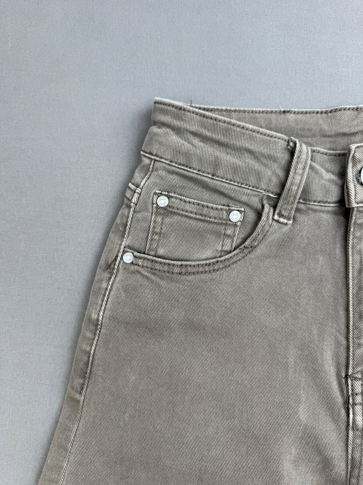 PANTALONE CROP CINQUE TASCHE IN DRILL